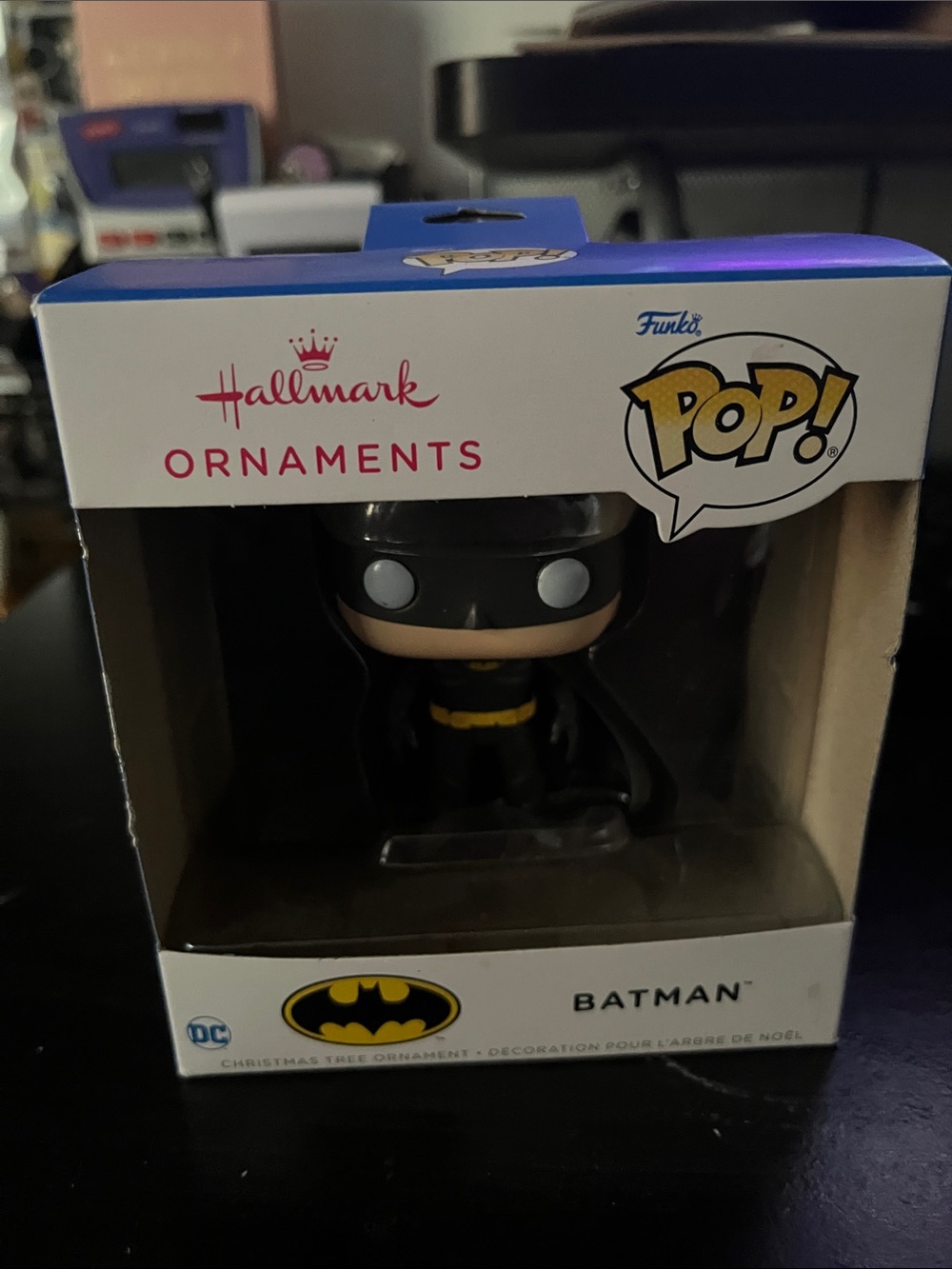 Hallmark Batman Ornament - Black & Yellow Funko Pop